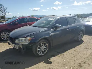 2011 Lexus CT 200h with VIN JTHKD5BH5B2037712, listed as a Copart auction lot 52047405 with 171,444 mi miles and Salvage title. Bid and sale history available at DreamBid. Image 1.