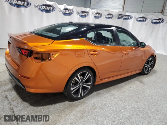 2020 Nissan Sentra SR with VIN 3N1AB8DV2LY225620, listed as a Copart auction lot 52636505 with 102,596 mi miles and Clean Title. Bid and sale history available at DreamBid. Image 3.