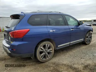 2020 Nissan Pathfinder Platinum with VIN 5N1DR2DM7LC623131, listed as a Copart auction lot 52731565 with 75,779 mi miles and Salvage title. Bid and sale history available at DreamBid. Image 3.