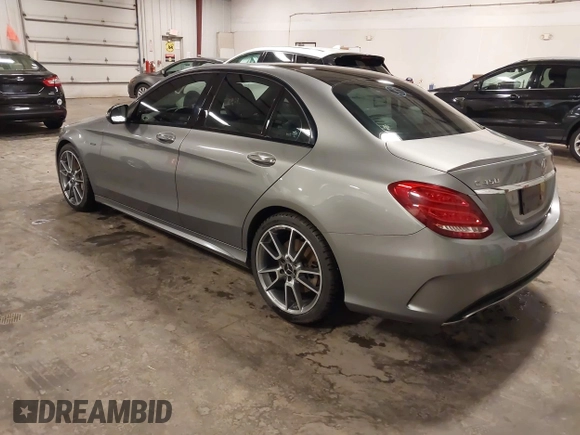 2016 Mercedes-Benz C 450 AMG with VIN 55SWF6EB9GU111727, listed as a IAAI auction lot 42157611 with 118,152 mi miles and . Bid and sale history available at DreamBid. Image 3.