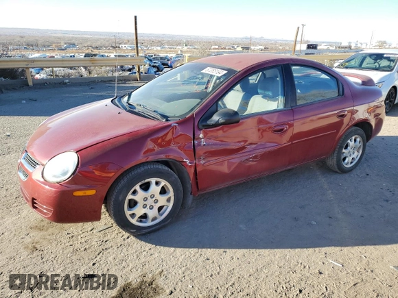 2004 Dodge Neon SXT with VIN 1B3ES56C34D542451, listed as a Copart auction lot 87085194 with 63,105 mi miles and Salvage Title. Bid and sale history available at carsss.com. Image 1.