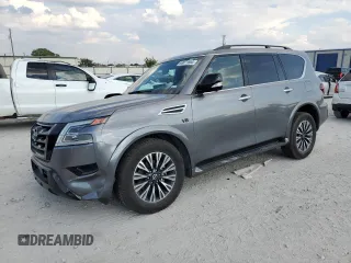 2021 Nissan Armada SL with VIN JN8AY2BB5M9790943, listed as a Copart auction lot 68871694 with 64,539 mi miles and Salvage Title. Bid and sale history available at carsss.com. Image 1.