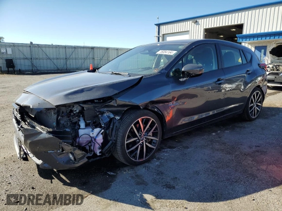 2024 Subaru Impreza Sport with VIN JF1GUAFC8R8300965, listed as a Copart auction lot 76084164 with 12,863 mi miles and Salvage Title. Bid and sale history available at carsss.com. Image 1.