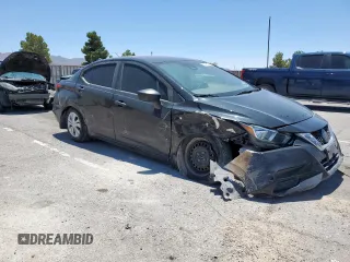 2020 Nissan Versa S with VIN 3N1CN8DV0LL864401, listed as a Copart auction lot 59968525 with 56,578 mi miles and Salvage title. Bid and sale history available at DreamBid. Image 4.