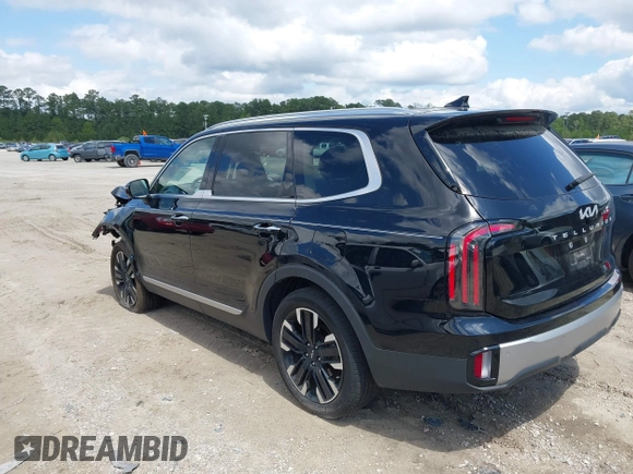 2023 Kia Telluride SX Prestige X-Pro with VIN 5XYP5DGC3PG337368, listed as a IAAI auction lot 42006597 with 34,777 mi miles and . Bid and sale history available at DreamBid. Image 3.
