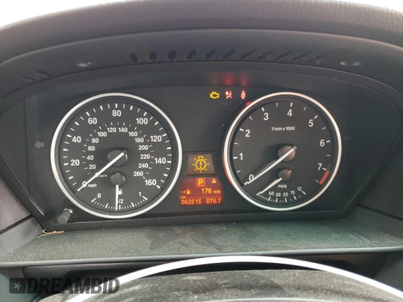 2006 BMW 5 Series 530xi with VIN WBANN73506CN00980, listed as a Copart auction lot 76089104 with 62,515 mi miles and Salvage Title. Bid and sale history available at DreamBid. Image 9.