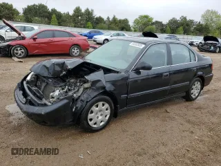 2000 Honda Civic LX z VIN JHMEJ6678YS005617, wystawiony jako Copart lot #55362035 z przebiegiem 137 039 mil mil oraz Szkoda całkowita • Salvage title. Historia ofert i sprzedaży dostępna na DreamBid. Obrazek 1.