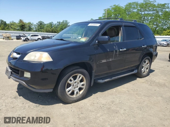 2004 Acura MDX Touring with VIN 2HNYD188X4H509144, listed as a Copart auction lot 58596645 with Not provided miles and Salvage title. Bid and sale history available at DreamBid. Image 1.