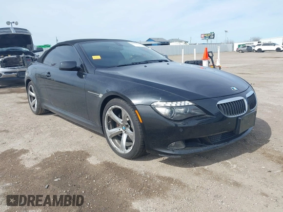 2008 BMW 6 Series 650i with VIN WBAEB53558CX58072, listed as a IAAI auction lot 41686130 with 93,722 mi miles. Bid and sale history available at carsss.com. Image 1.
