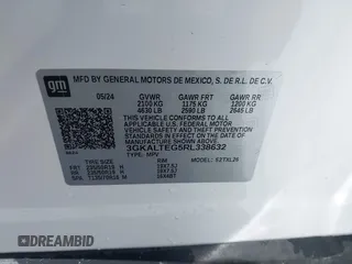 2024 GMC Terrain SLE with VIN 3GKALTEG5RL338632, listed as a IAAI auction lot 40102556 with 3,715 mi miles and . Bid and sale history available at DreamBid. Image 9.