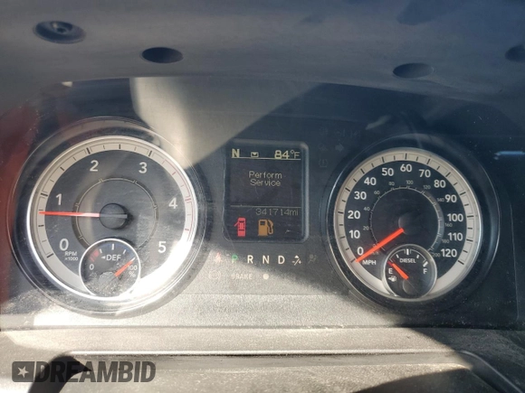 2017 Ram 2500 Big Horn with VIN 3C6UR5DL9HG700543, listed as a Copart auction lot 61017195 with 341,714 mi miles and Salvage title. Bid and sale history available at DreamBid. Image 9.