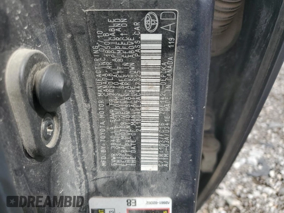 2010 Toyota Corolla с VIN 2T1BU4EE3AC447325, выставлен на аукционе Copart как лот 63937665 с пробегом 249 803 миль миль и Чистый • Clean title. История ставок и продаж доступна на DreamBid. Изображение 12.