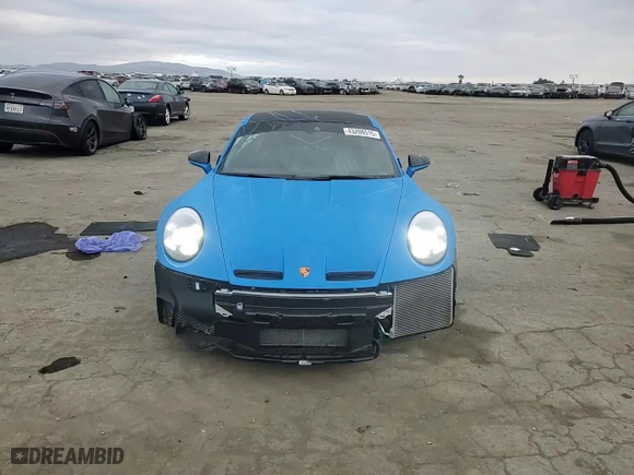 2022 Porsche 911 GT3 with VIN WP0AC2A99NS270229, listed as a Copart auction lot 43208515 with 5,484 mi miles and Salvage Title. Bid and sale history available at carsss.com. Image 10.