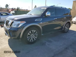 2020 Nissan Armada SL with VIN JN8AY2NCXLX517155, listed as a Copart auction lot 82225884 with 93,795 mi miles and Salvage Title. Bid and sale history available at carsss.com. Image 1.