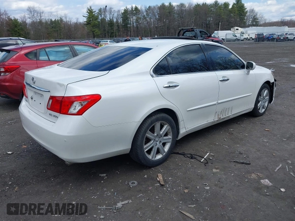 2008 Lexus ES 350 with VIN JTHBJ46G682196042, listed as a IAAI auction lot 42018692 with 163,023 mi miles. Bid and sale history available at carsss.com. Image 4.