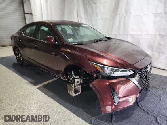 2024 Nissan Sentra SV with VIN 3N1AB8CV6RY366037, listed as a Copart auction lot 64748595 with 26,056 mi miles and Clean title. Bid and sale history available at DreamBid. Image 4.