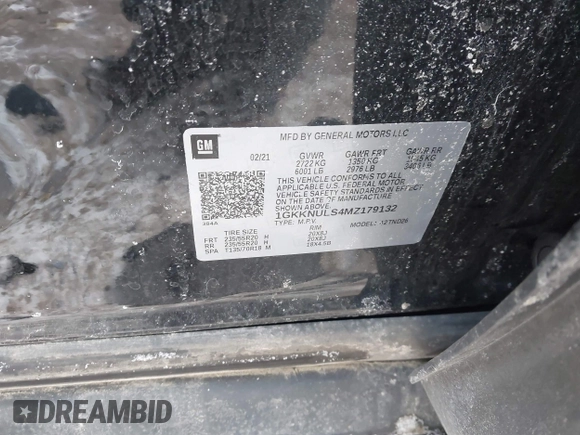 2021 GMC Acadia SLT z VIN 1GKKNULS4MZ179132, wystawiony jako IAAI lot #41349544 z przebiegiem 77 662 mil mil oraz . Historia ofert i sprzedaży dostępna na DreamBid. Obrazek 9.