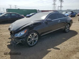 2017 Mercedes-Benz E 400 with VIN WDDKJ6HB3HF350932, listed as a Copart auction lot 53361085 with 97,490 mi miles and Salvage title. Bid and sale history available at DreamBid. Image 1.