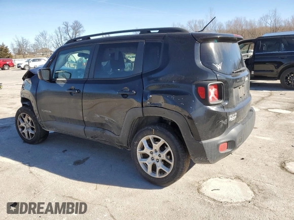 2017 Jeep Renegade Latitude with VIN ZACCJBBB5HPF31270, listed as a Copart auction lot 47350685 with 105,569 mi miles and Salvage Title. Bid and sale history available at carsss.com. Image 2.