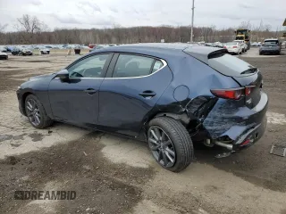 2021 Mazda 3 Preferred with VIN JM1BPBLL1M1340795, listed as a Copart auction lot 52627905 with 13,596 mi miles and Salvage title. Bid and sale history available at DreamBid. Image 2.