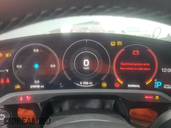 2021 Porsche Taycan 4S with VIN WP0AB2Y1XMSA45564, listed as a Copart auction lot 82447814 with 29,098 mi miles and Salvage title. Bid and sale history available at DreamBid. Image 9.