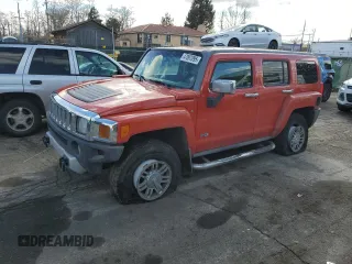 2008 Hummer H3 SUV Alpha with VIN 5GTEN63LX88186099, listed as a Copart auction lot 47097095 with 208,039 mi miles and Salvage Title. Bid and sale history available at carsss.com. Image 1.