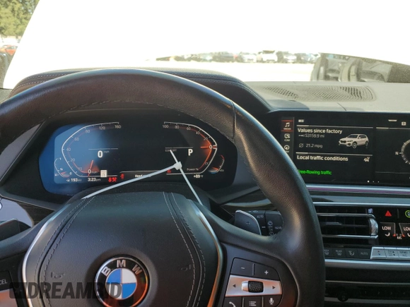 2023 BMW X5 sDrive40i with VIN 5UXCR4C0XP9N92372, listed as a Copart auction lot 63607755 with 53,159 mi miles and Salvage title. Bid and sale history available at DreamBid. Image 9.