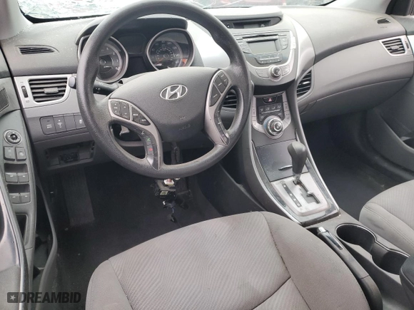 2013 Hyundai Elantra GLS PZEV with VIN KMHDH4AE8DU631679, listed as a Copart auction lot 75524573 with 0 mi miles and Salvage Title. Bid and sale history available at carsss.com. Image 8.