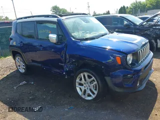 2021 Jeep Renegade 80th Anniversary z VIN ZACNJDBB9MPM67102, wystawiony jako IAAI lot #42636992 z przebiegiem 57 852 mil mil oraz . Historia ofert i sprzedaży dostępna na DreamBid. Obrazek 1.