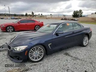 2015 BMW 4 Series 428i with VIN WBA3V7C51F5A24110, listed as a Copart auction lot 44643575 with 77,423 mi miles and Salvage Title. Bid and sale history available at carsss.com. Image 1.