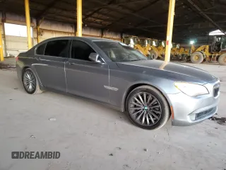 2012 BMW 7 Series 740Li with VIN WBAKB4C5XCC575630, listed as a Copart auction lot 42646825 with 82,457 mi miles and Salvage Title. Bid and sale history available at carsss.com. Image 4.