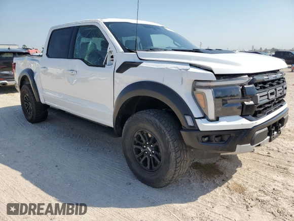 2024 Ford F-150 Raptor with VIN 1FTFW1RG1RFA22551, listed as a Copart auction lot 75998654 with 5,473 mi miles and Salvage Title. Bid and sale history available at DreamBid. Image 4.