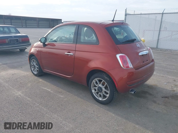 2015 FIAT 500 Pop with VIN 3C3CFFARXFT667301, listed as a IAAI auction lot 41982384 with 147,902 mi miles. Bid and sale history available at carsss.com. Image 3.
