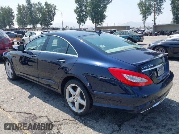 2014 Mercedes-Benz CLS 550 with VIN WDDLJ9BB9EA090821, listed as a IAAI auction lot 42582082 with 97,459 mi miles and . Bid and sale history available at DreamBid. Image 3.