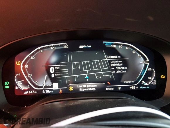 2023 BMW 5 Series 530e with VIN WBA13AG02PCN09018, listed as a Copart auction lot 85255124 with 34,015 mi miles and Clean title. Bid and sale history available at DreamBid. Image 9.