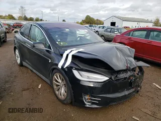 2019 Tesla Model X 75D with VIN 5YJXCBE26KF190046, listed as a Copart auction lot 78531624 with 20,635 mi miles and Salvage Title. Bid and sale history available at carsss.com. Image 1.
