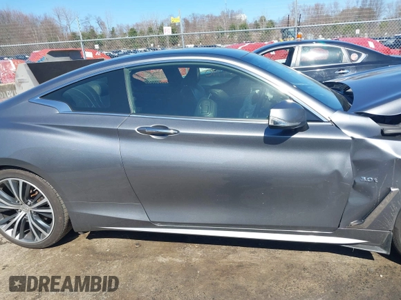 2017 Infiniti Q60 Sport with VIN JN1EV7EL0HM552298, listed as a IAAI auction lot 41834710 with 73,279 mi miles. Bid and sale history available at carsss.com. Image 13.