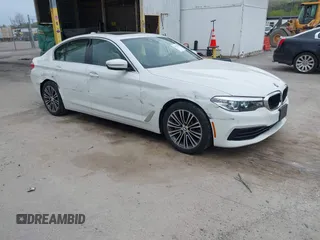 2019 BMW 5 Series 530i xDrive with VIN WBAJA7C54KWW17660, listed as a IAAI auction lot 42112929 with 66,000 mi miles and . Bid and sale history available at carsss.com. Image 1.