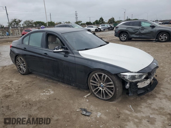 2017 BMW 3 Series 340i with VIN WBA8B3G5XHNU35569, listed as a Copart auction lot 88537495 with 93,837 mi miles and Salvage Title. Bid and sale history available at DreamBid. Image 4.
