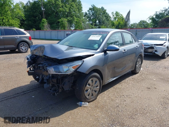 2020 Kia Rio LX with VIN 3KPA24AD2LE337479, listed as a IAAI auction lot 42167609 with 51,175 mi miles. Bid and sale history available at carsss.com. Image 2.
