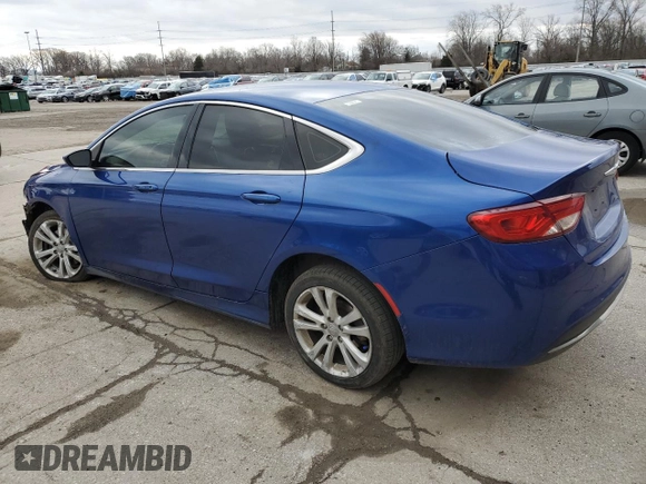 2015 Chrysler 200 Limited with VIN 1C3CCCAB3FN741443, listed as a Copart auction lot 50077875 with 137,186 mi miles and Salvage Title. Bid and sale history available at DreamBid. Image 2.