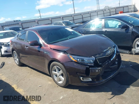 2015 Kia Optima LX z VIN 5XXGM4A71FG463939, wystawiony jako IAAI lot #41838294 z przebiegiem 70 274 mil mil oraz . Historia ofert i sprzedaży dostępna na DreamBid. Obrazek 1.