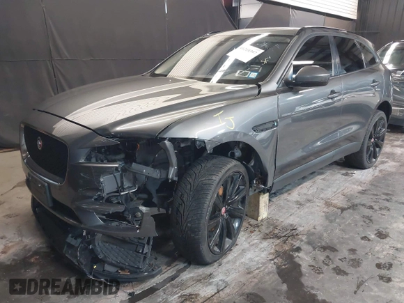 2018 Jaguar F-Pace 25t Premium with VIN SADCJ2FX8JA291504, listed as a IAAI auction lot 41218397 with 83,036 mi miles and . Bid and sale history available at DreamBid. Image 2.
