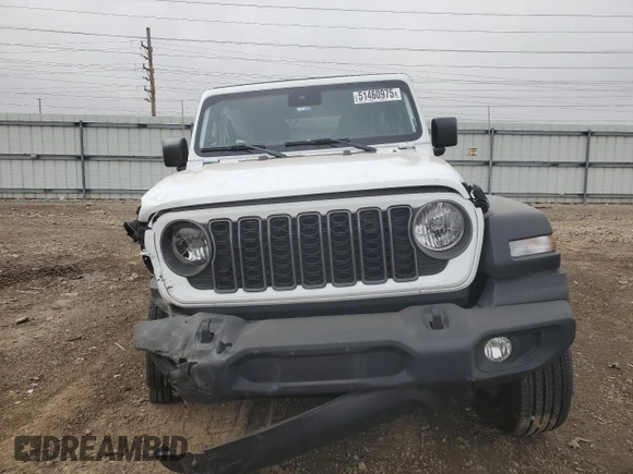2025 Jeep Wrangler Sport S with VIN 1C4PJXDN9SW531241, listed as a Copart auction lot 51460975 with Not provided miles and Salvage title. Bid and sale history available at DreamBid. Image 5.