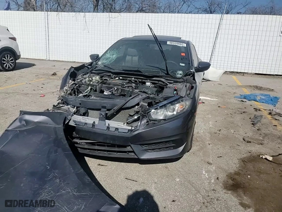 2017 Honda Civic Coupe LX-P with VIN 2HGFC4B01HH307191, listed as a Copart auction lot 48559865 with 126,227 mi miles and Salvage Title. Bid and sale history available at carsss.com. Image 11.