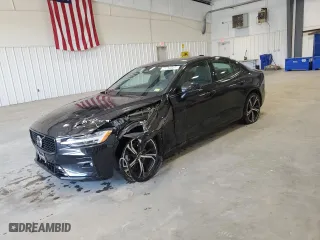 2024 Volvo S60 Plus Dark Theme with VIN 7JRL12TL1RG305752, listed as a Copart auction lot 46639495 with 21,738 mi miles and Clean Title. Bid and sale history available at carsss.com. Image 1.