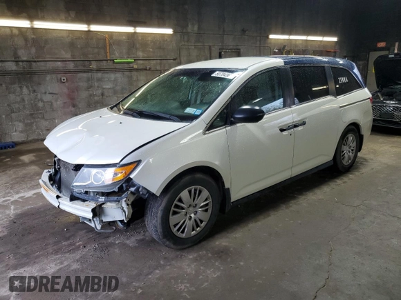 2016 Honda Odyssey LX with VIN 5FNRL5H21GB043033, listed as a Copart auction lot 50704365 with 197,484 mi miles and Salvage Title. Bid and sale history available at DreamBid. Image 1.