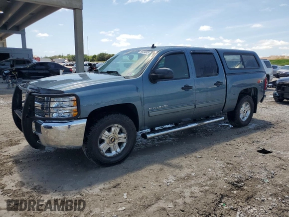 2013 Chevrolet Silverado 1500 LT with VIN 3GCPKSE77DG172991, listed as a Copart auction lot 56034805 with 155,839 mi miles and Salvage Title. Bid and sale history available at DreamBid. Image 1.