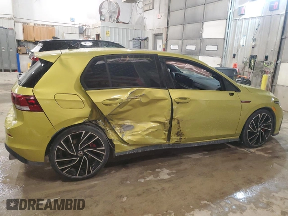 2022 Volkswagen Golf GTI Autobahn with VIN WVW687CD4NW131365, listed as a Copart auction lot 45323175 with 44,626 mi miles and Salvage Title. Bid and sale history available at carsss.com. Image 3.