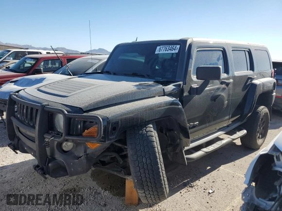 2007 Hummer H3 SUV with VIN 5GTDN13E978240233, listed as a Copart auction lot 67763464 with 146,824 mi miles and Salvage Title. Bid and sale history available at carsss.com. Image 1.